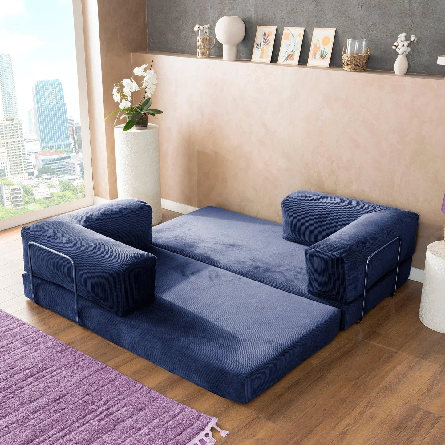 CUDDL Ink Blue Sofa