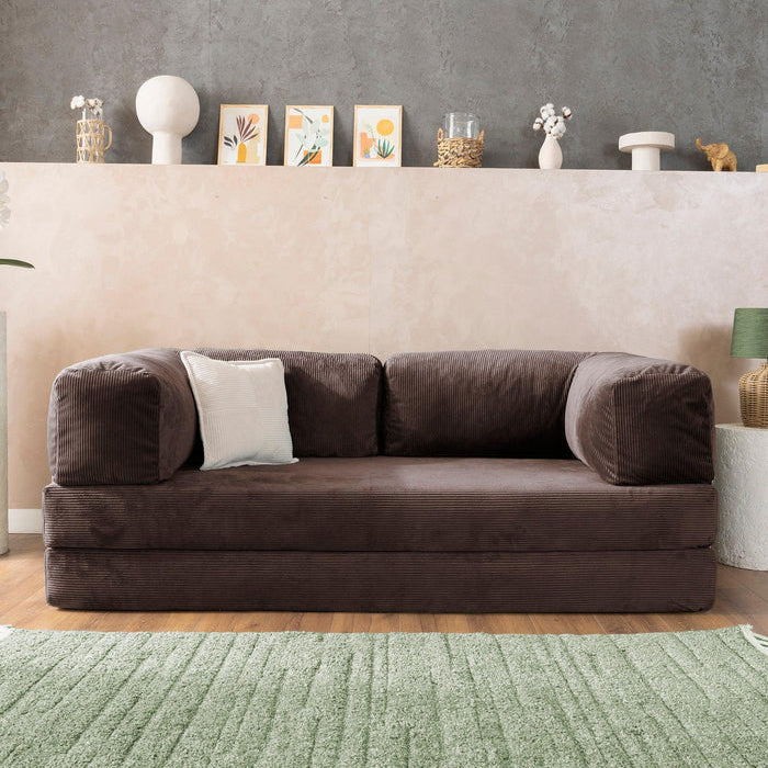 CUDDL Coffee Dark Brown Sofa