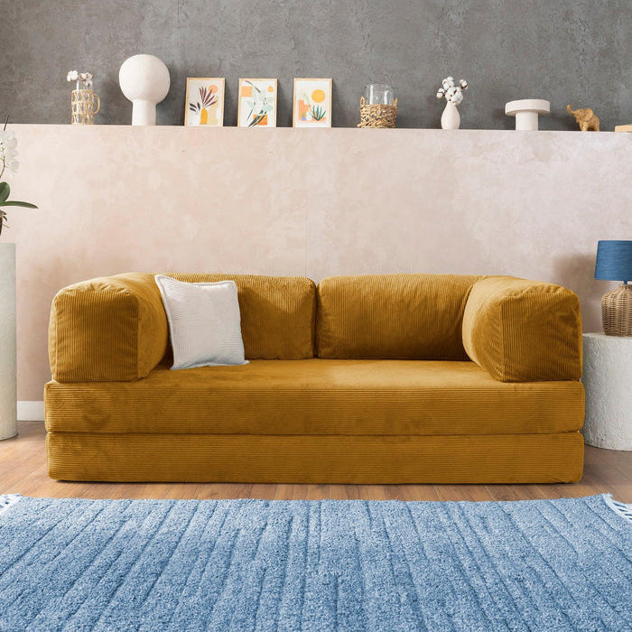 CUDDL Mustard Yellow Sofa