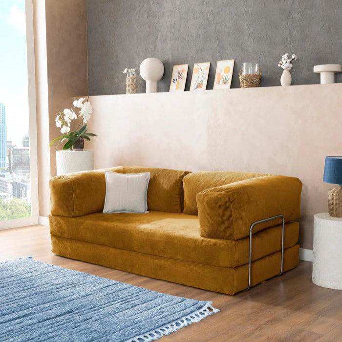 CUDDL Mustard Yellow Sofa