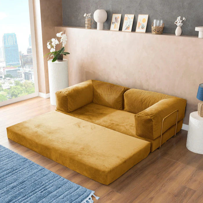 CUDDL Mustard Yellow Sofa