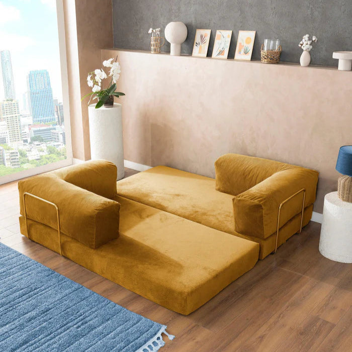 CUDDL Mustard Yellow Sofa