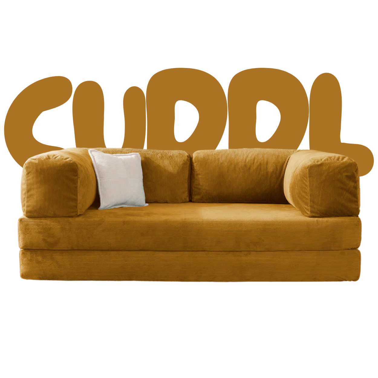 CUDDL Mustard Yellow Sofa