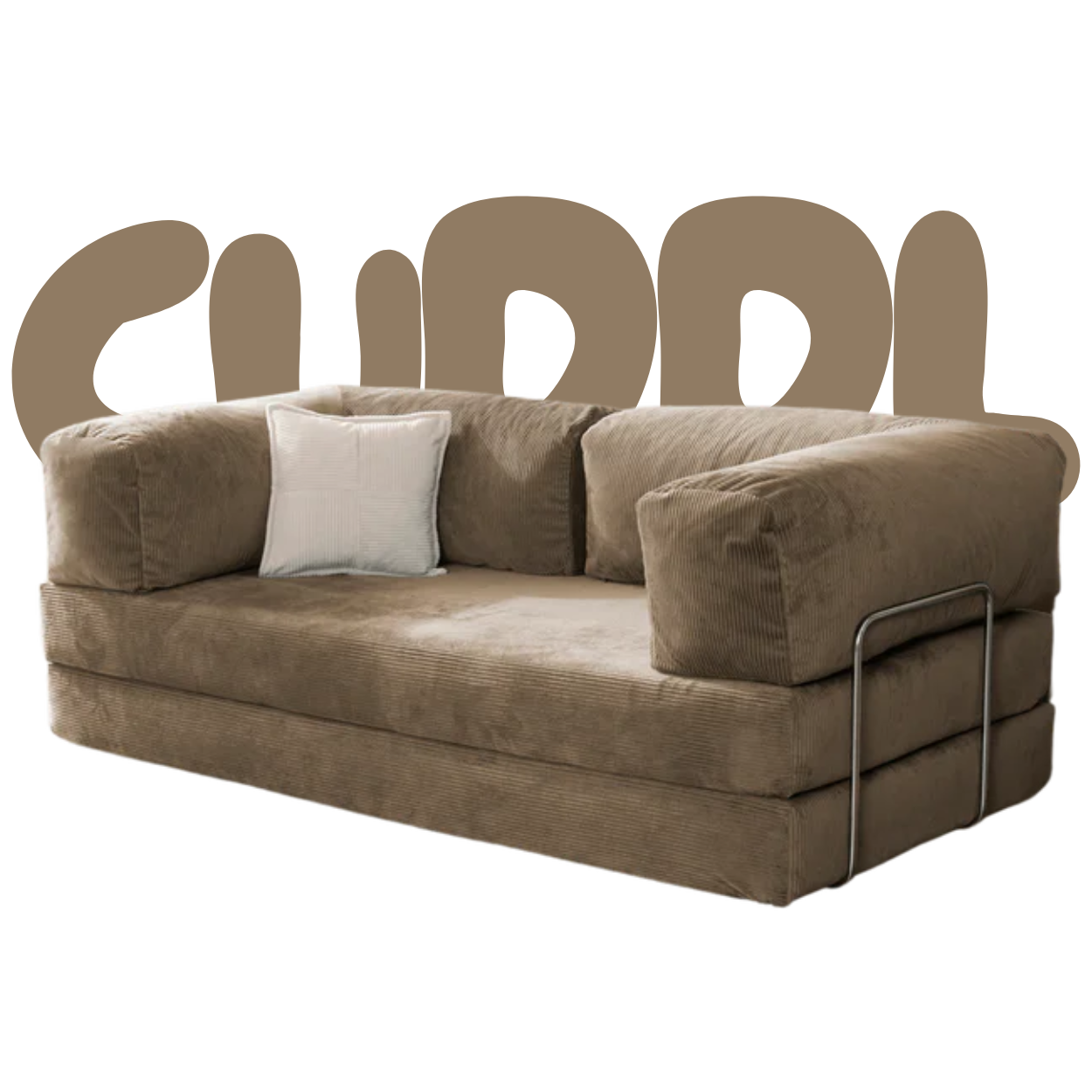 CUDDL Mocha Brown Sofa