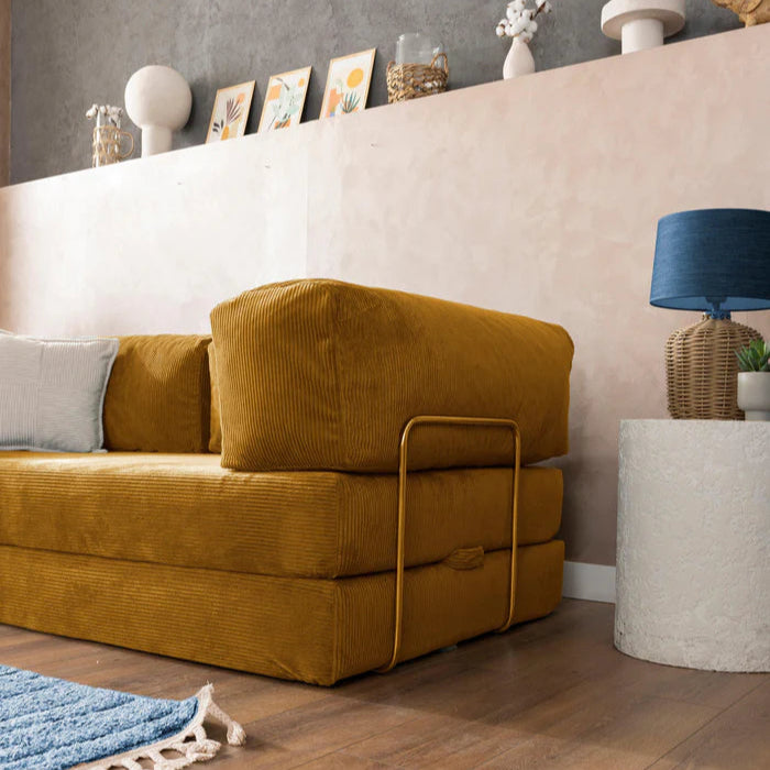 CUDDL Mustard Yellow Sofa