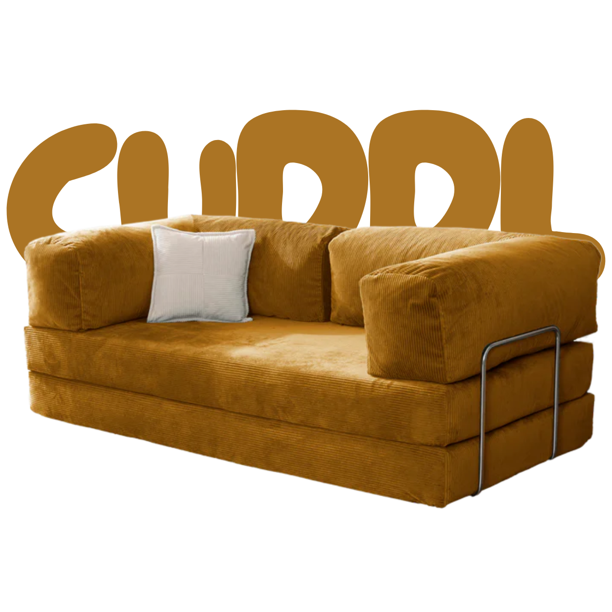 CUDDL Mustard Yellow Sofa